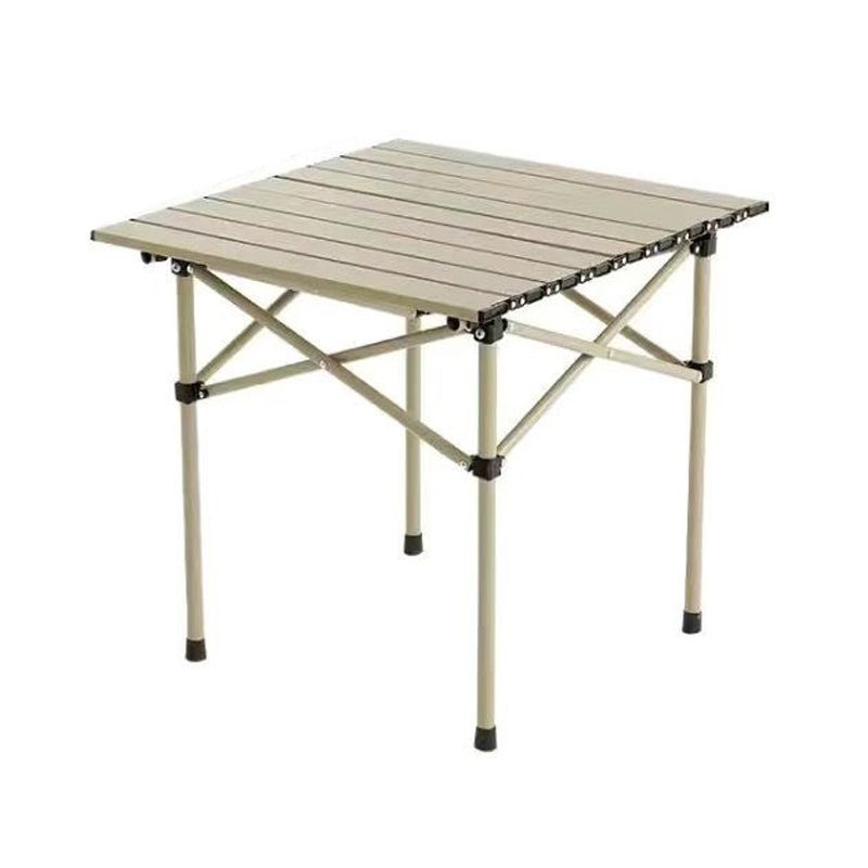 Metal Contemporary Camping Table 19.7" Tall Rectangle Camping Table