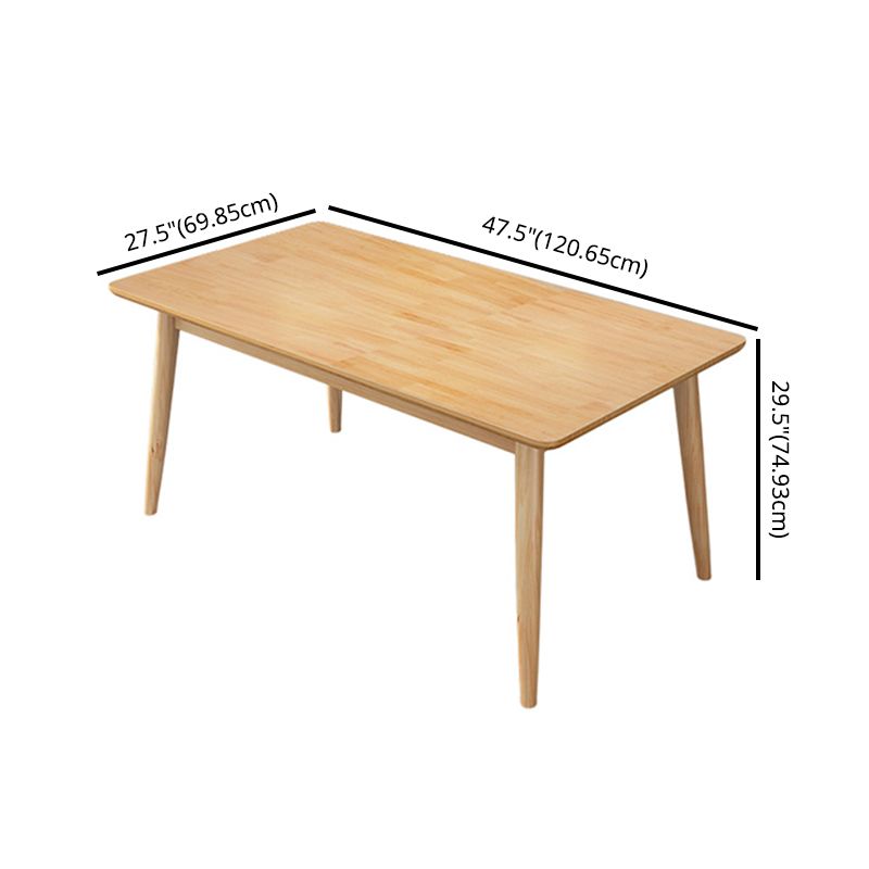 Set da tavolo da pranzo in legno massiccio moderno con mobili da pranzo a base di 4 gambe per uso domestico
