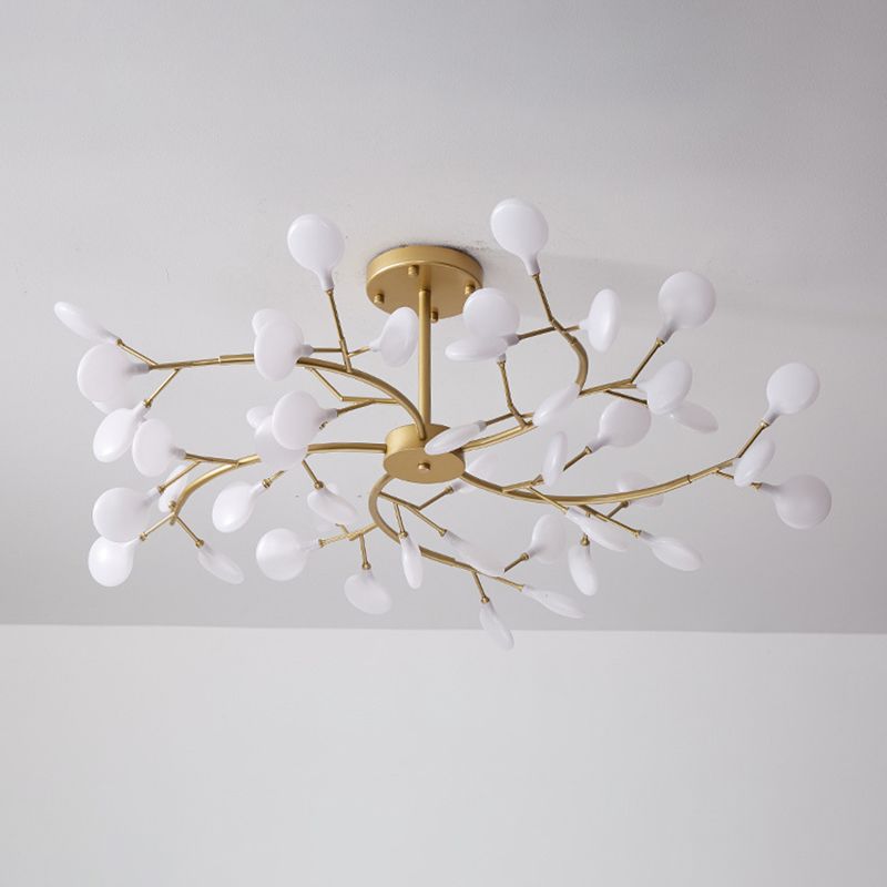 Branches salon plafonnier lustre métal monté d'éclairage de lustre minimaliste