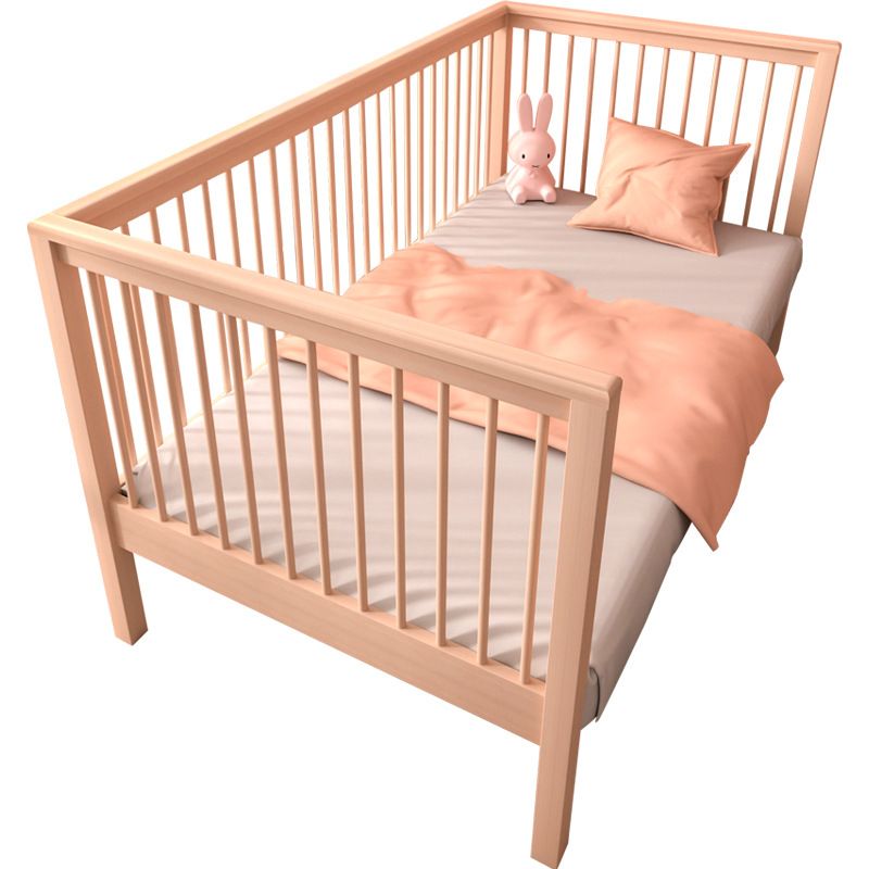 Modern & Contemporary Solid Wood with Guardrail No Theme Slat Beech Bed