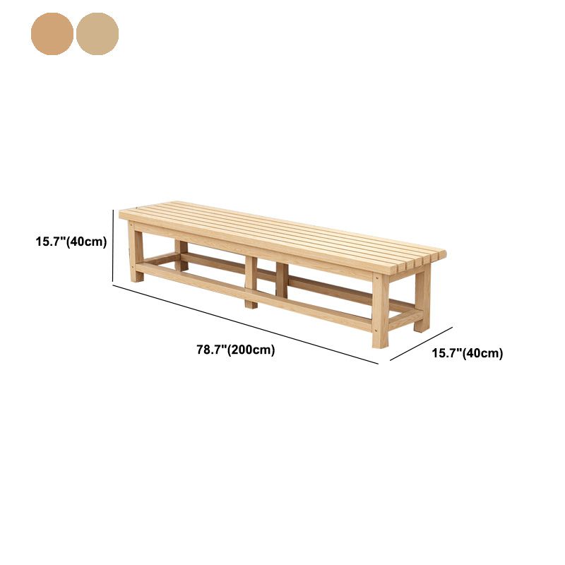 15.7" Wide Modern Entryway and Bedroom Bench Wood Bench with Legs