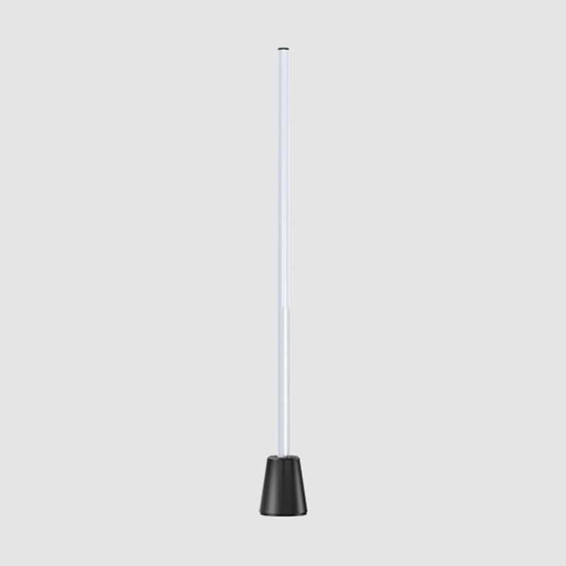 1 Light Linear Floor Lamps Contemporary Metal Floor Lamps for Living Room in Black