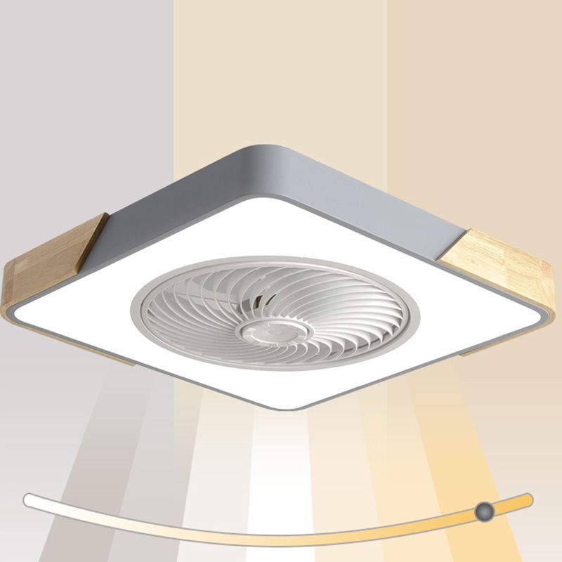 Modern Style Ceiling Fan Light 1-Light LED Ceiling Mount Light with Acrylic Shade