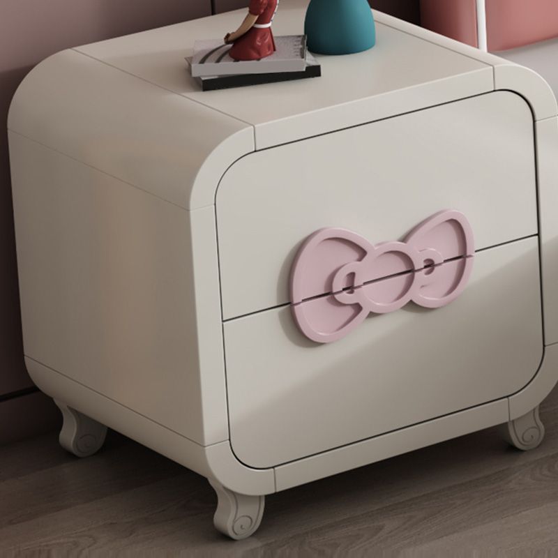 Princess Bedside Table for Nursery Wooden Kids Bedside Table