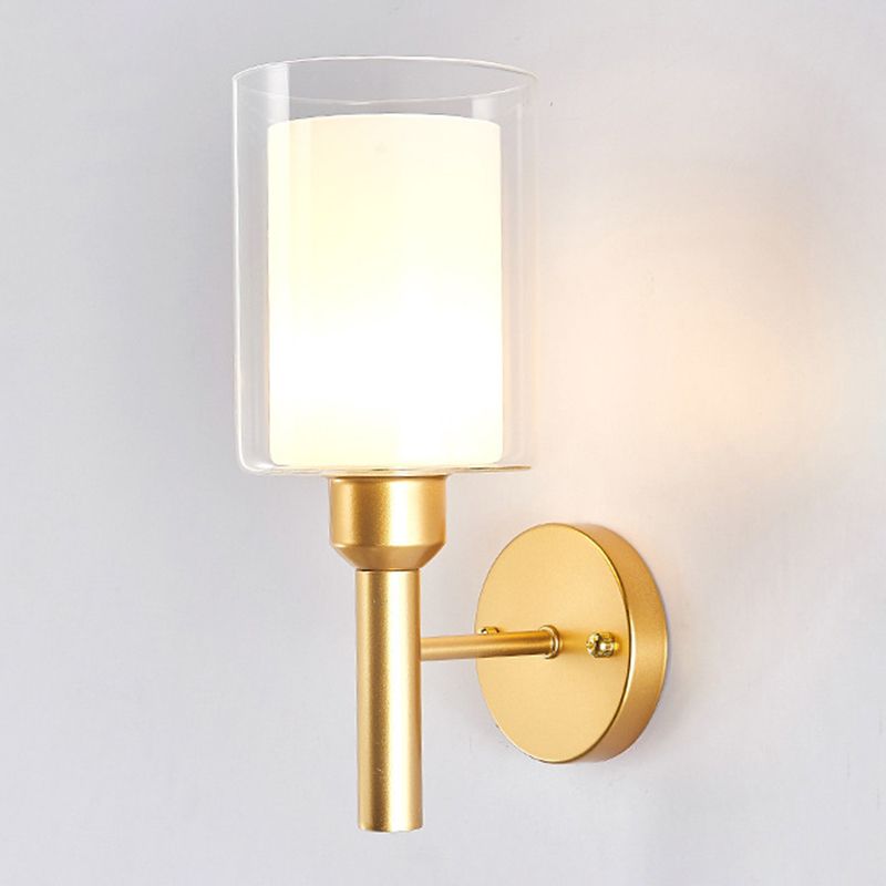 Modern Simple Iron Vanity Light Cylinder Shape Vanity Lamp for Shower Room