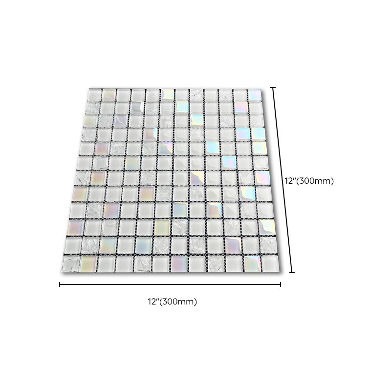 Glass Mosaic Tile Contemporary High Gloss Mosaic Tile with Square Shape