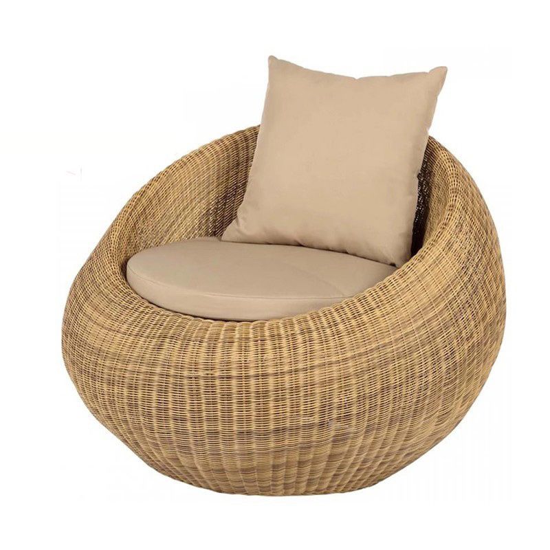 Designer Outdoor Rattan Sofa Tropical Style Simple Leisure Patio Sofa