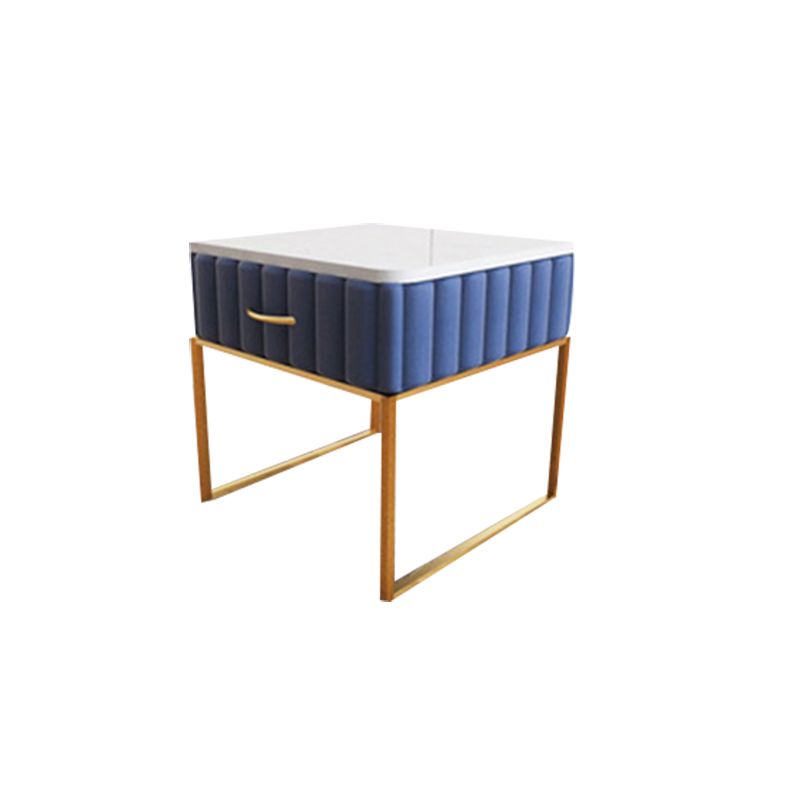 Glam Accent Table Nightstand Drawers Included Bedside Cabinet for Bedroom