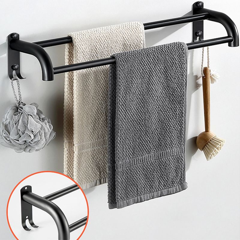 Modern Bathroom Hardware Black Paper Holder Bath Shelf Bathroom Accessory Kit