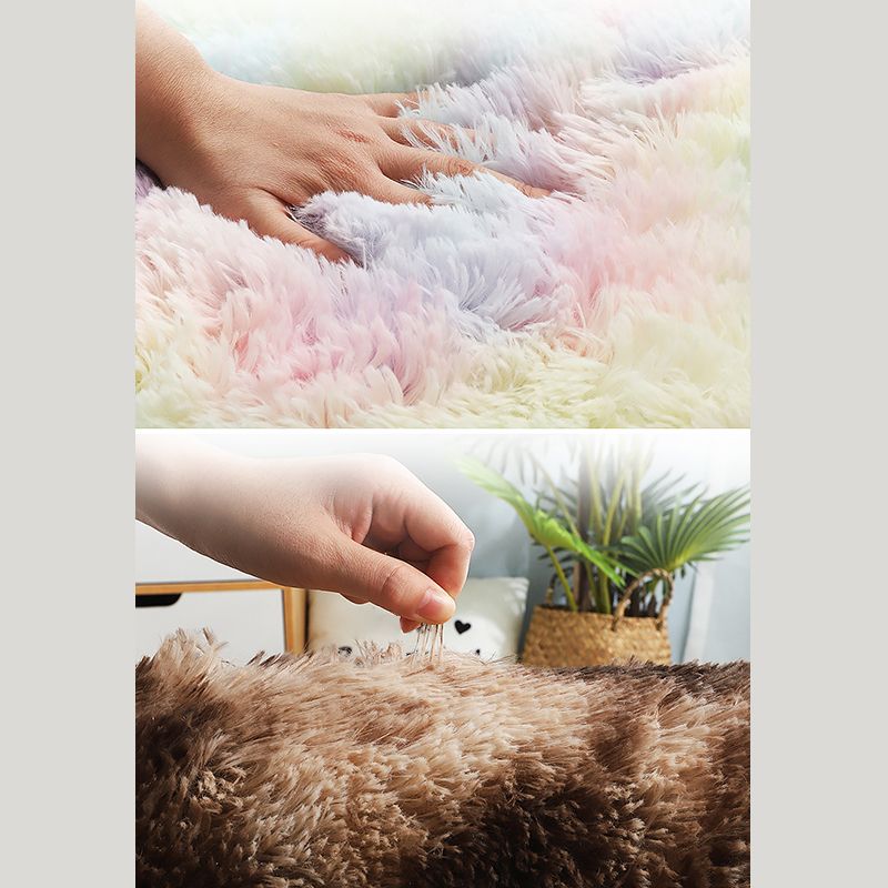 Trendy Home Decoration Shag Teppichkrawatte im Innenteppich Polyester Nicht-Rutsch-Rückseite Teppich