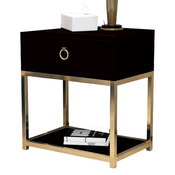 Wooden Bedside Cabinet Table Modern Minimalist Bedside Table with Legs