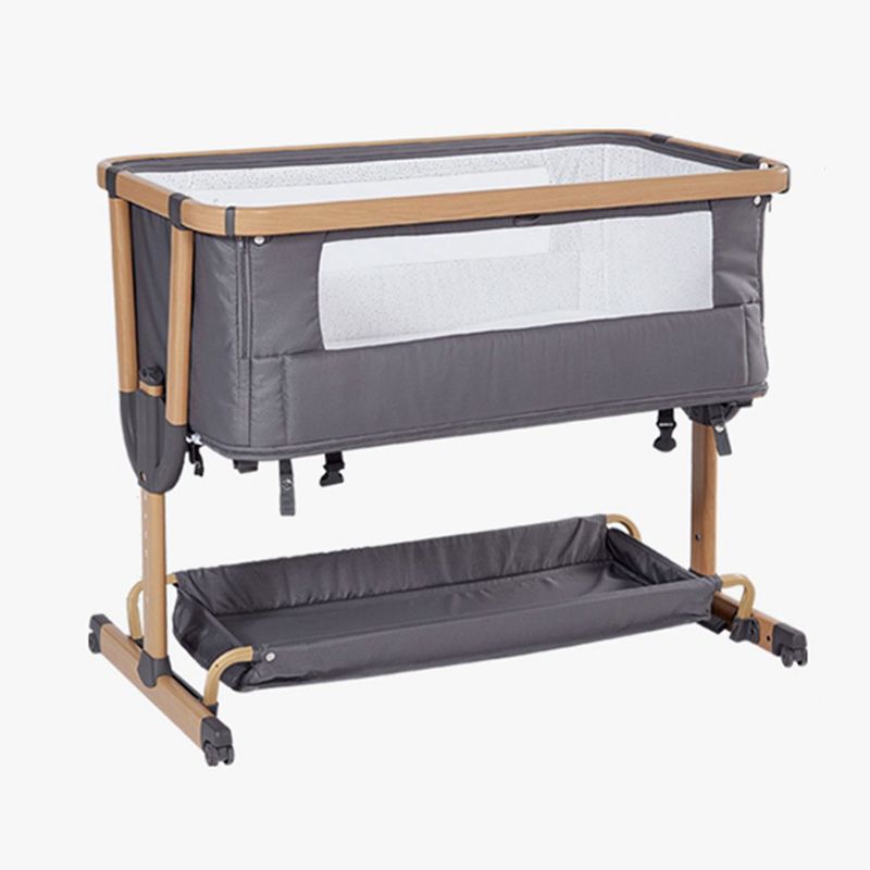 Industrial Nursery Crib Under Crib Storage Baby Crib with Adjustable Height