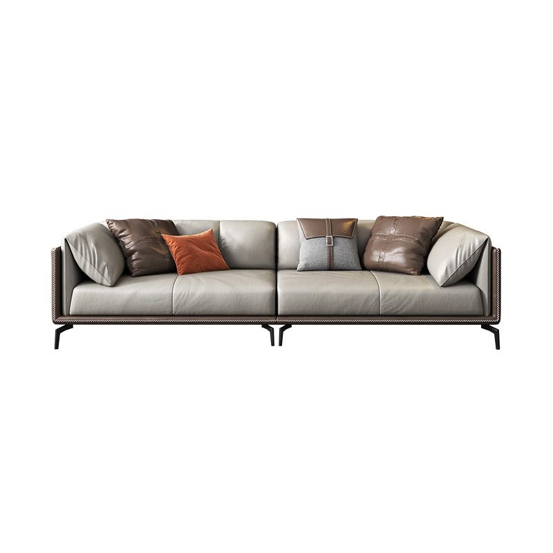 2125598427.56" H Pillow Top Arm Modern Sofa with Cushions Light-grey Standard Sofa