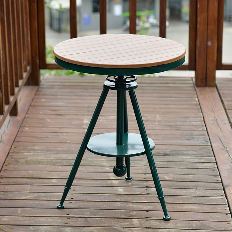 Industrial 1/3/4 Pieces Metal Dining Set Reclaimed Wood Table Set for Outdoor