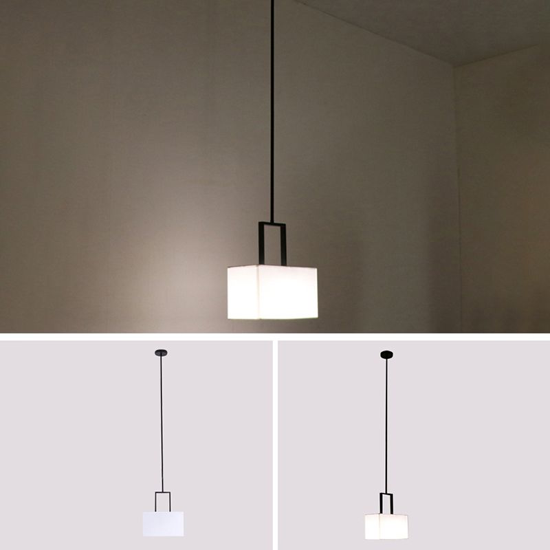 Drum White Linen Shade Pendant Hanging Lamp Modern Minimalist 1 Light Hanging Ceiling Light for Bedroom