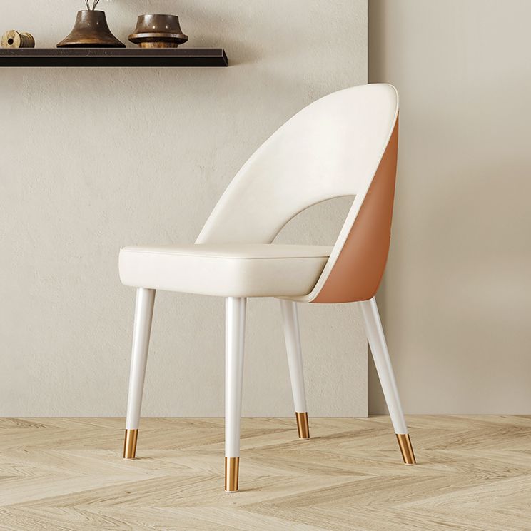 Scandinavian Armless Open Back Chairs for Home Upholstered Side Chair