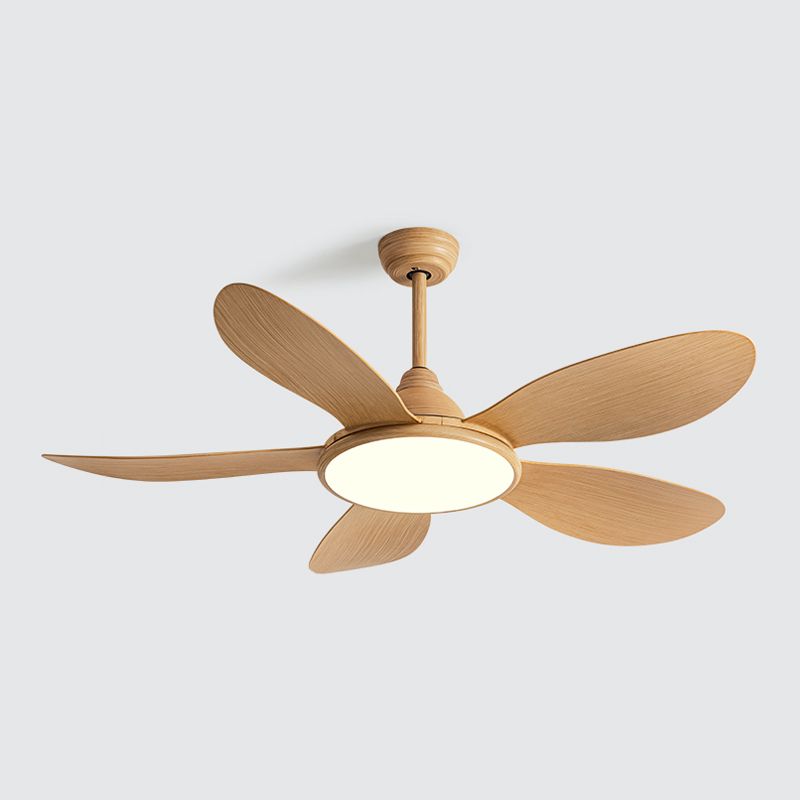 Simple LED Ceiling Fan Lamp Metal Fan Lighting for Living Room