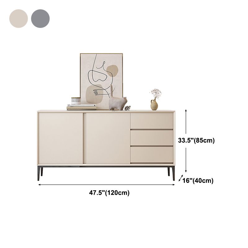 3-Drawer Sideboard Buffet Manufactured Wood Modern Style Sideboard Buffet