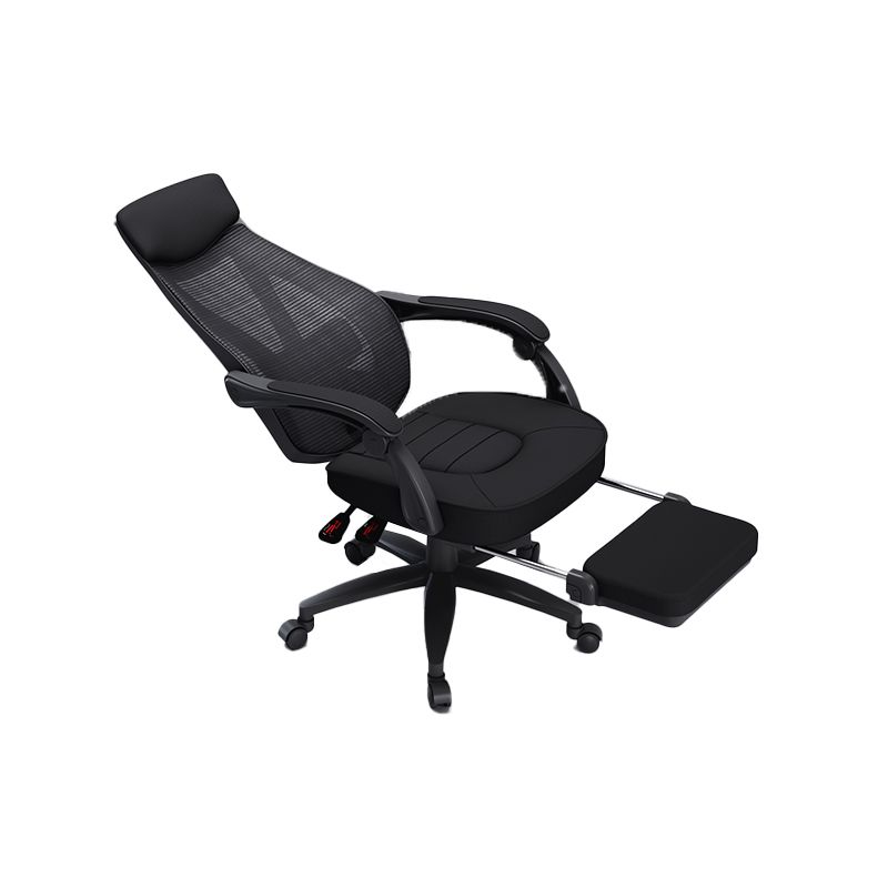 Padded Arms Office Chair Modern No Distressing Ergonomic Desk Chair with Wheels