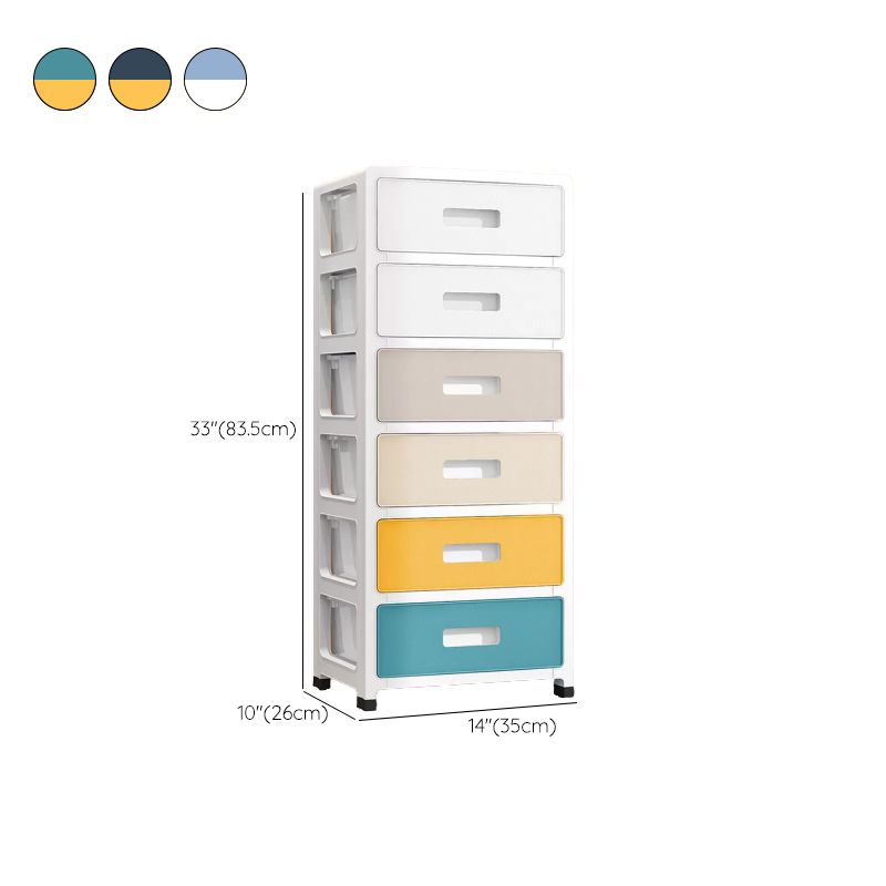 Contemporary Wardrobe Closet Plastic Bedroom Armoire with Drawers