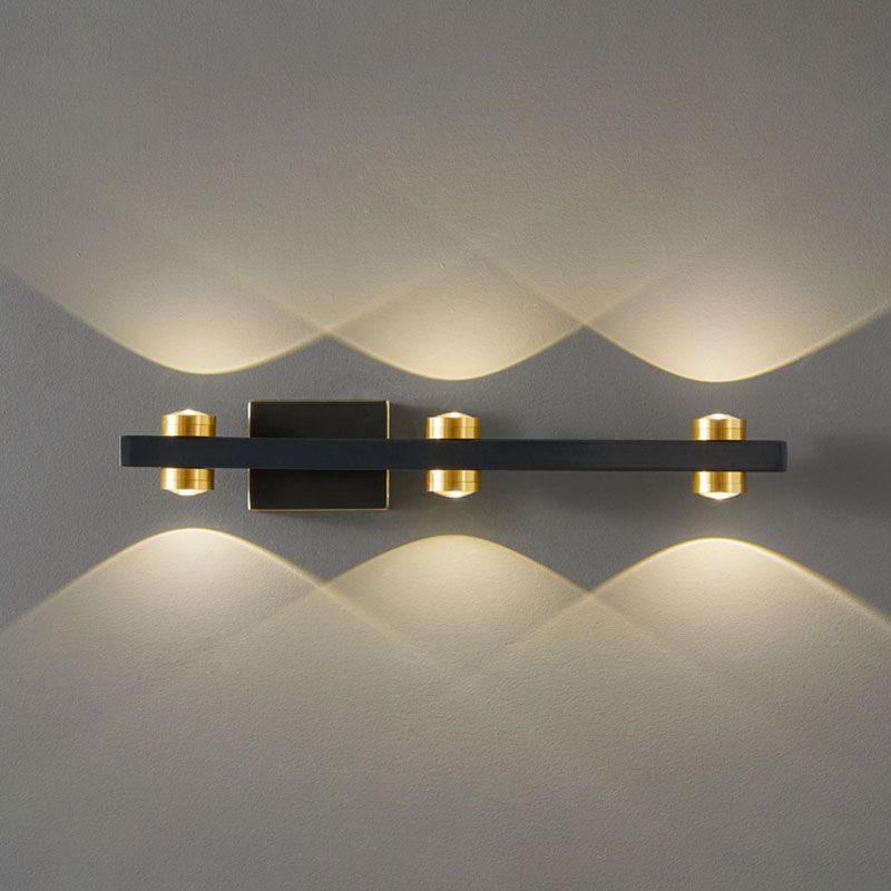 Modern Luxury Wall Light Multi-Light Vanity Wall Light with Plastic Shade