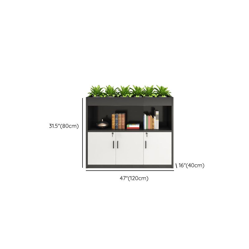 Contemporary Style File Cabinet Wood Vertical Filing Cabinet for Home Office