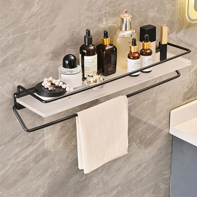 Metal and Acrylic Bathroom Accessory as Individual or as a Set in Black