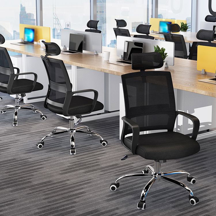 Modern Style Office Chair Fixed Arms No Distressing Desk Chair