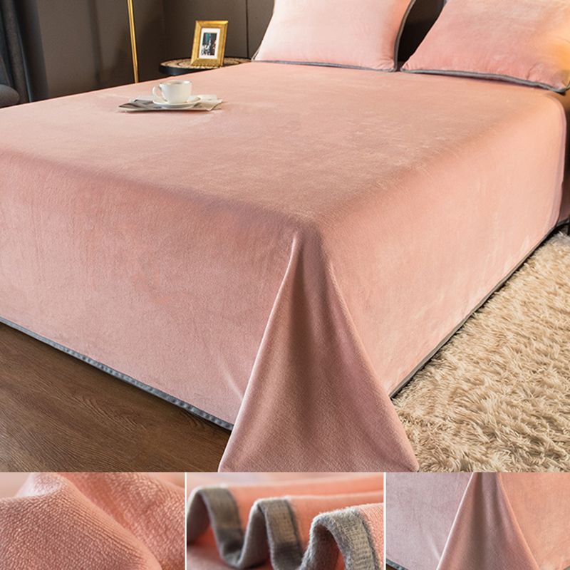 Non-Pilling Sheet Breathable Fade Resistant Flannel Bed Sheet Set