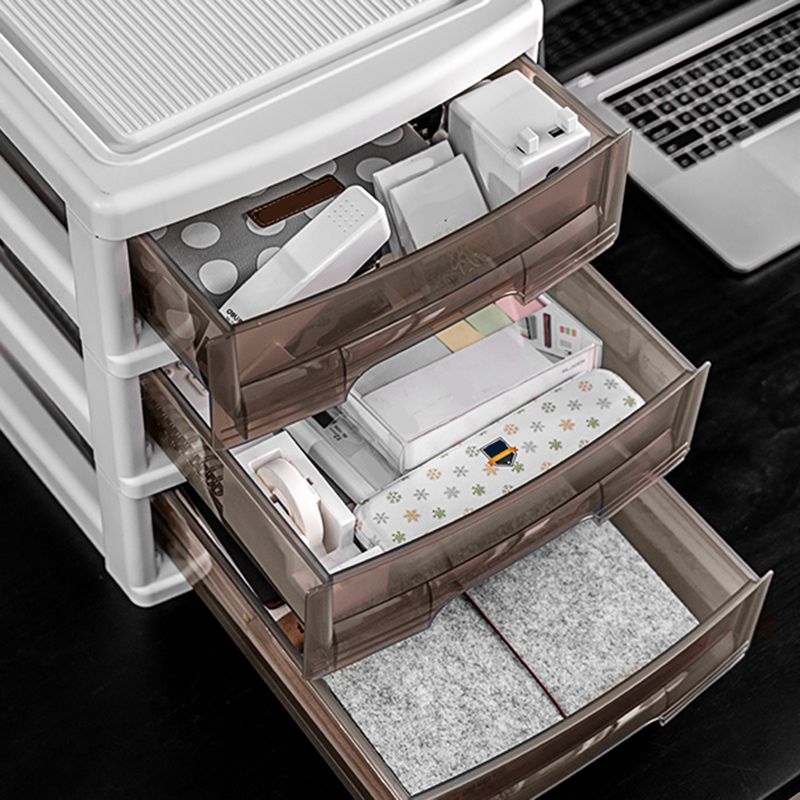 Transparent Filing Cabinet Modern Plastic Drawers Filing Cabinet