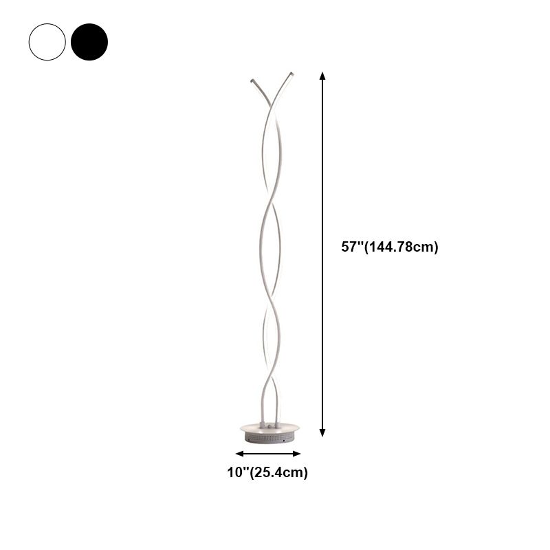 Lámpara de forma lineal de metal lámpara de lámpara de 2 luces de estilo moderno