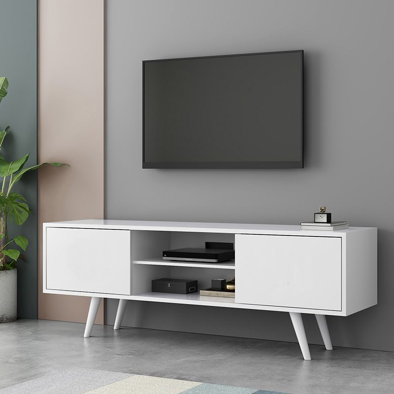 Scandinavian Media Console Wooden TV Stand Console for Living Room