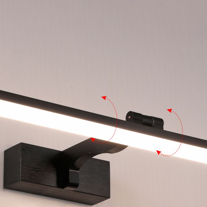 Contemporary Vanity Lights Streamlined LED Wall Light Fixtures for Bathroom