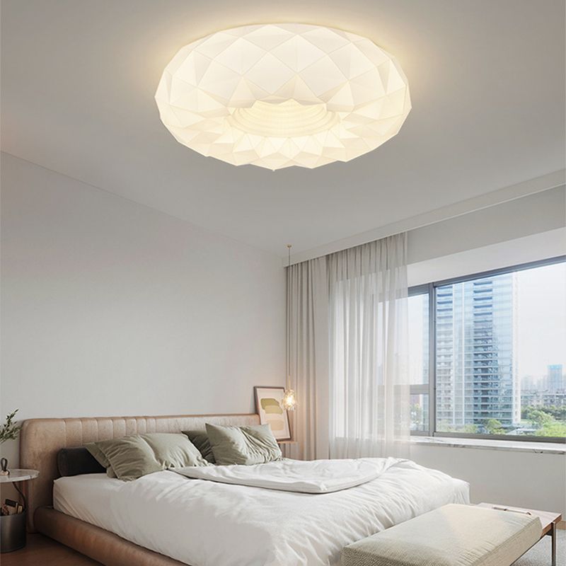 LED White  Ceiling Light Contemporary Flush Mount Lighting for Living Room