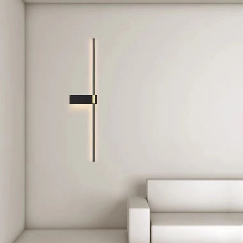 Simple Modern Style Vanity Lamp Line Vanity Wall Sconce for Bathroom