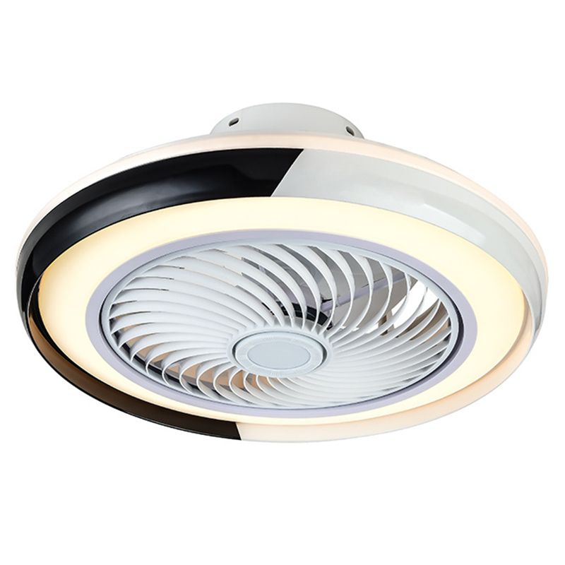 Ventilateur de plafond LED rond moderne