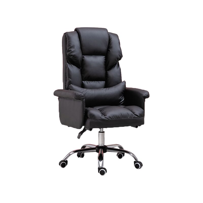 Padded Arms Office Chair Modern Adjustable Seat Height Swivel Chair with Wheels