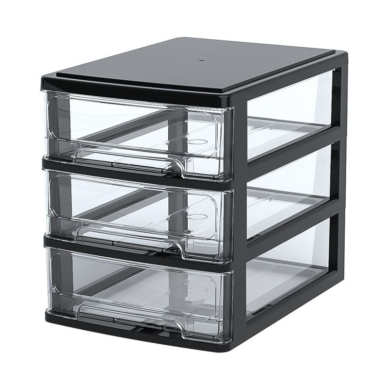 Modern File Cabinet Plastic Multi Drawers Acrylic File Cabinet