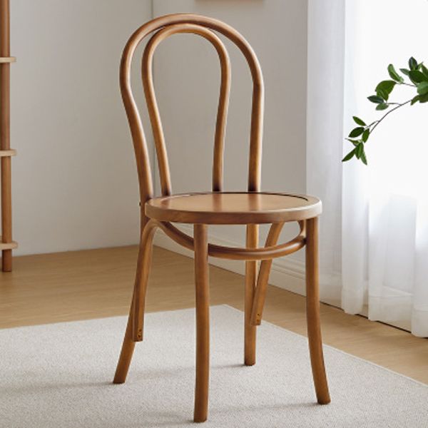 Glam Style Side Chair Solid Wood Home Windsor Back Dining Chair