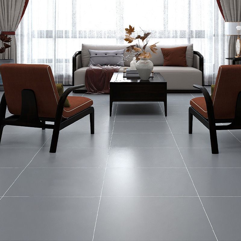 Square Cement Singular Tile Vintage Singular Tile for Floor (4-Pack)