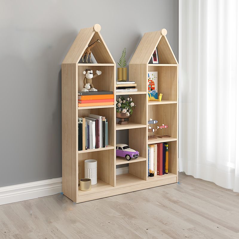 Solid Wood Kids Storage Cubby Nordic Home Freestanding Bookcase