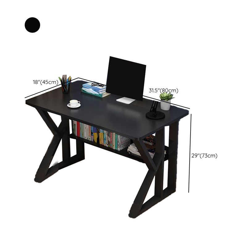 Industrial Writing Desk Wood Dormitory & Office Desk with Shelf