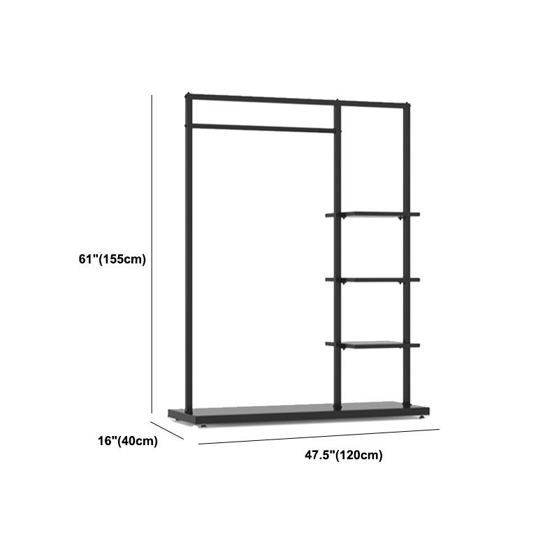 Industrial Style Metal Coat Rack Free Standing Coat Rack for Bedroom