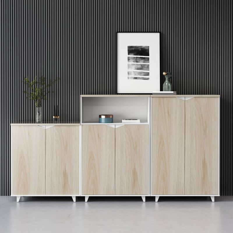 Nordic Style File Cabinets Solid Wood Frame Vertical File Cabinet Office