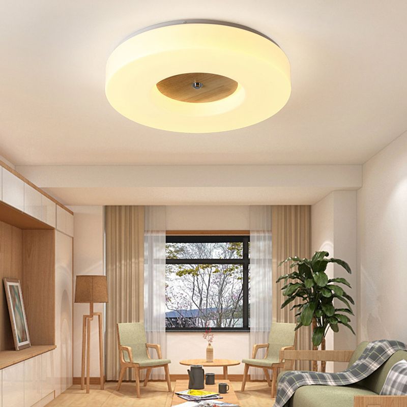 Modern Round Ceiling Mount Light LED Ceiling Light with Acrylic Shade for Aisle