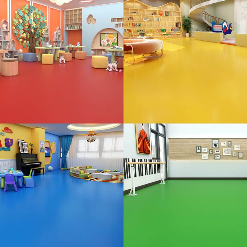 Modern Style PVC Flooring Pure Color Fire Resistant Waterproof PVC Flooring