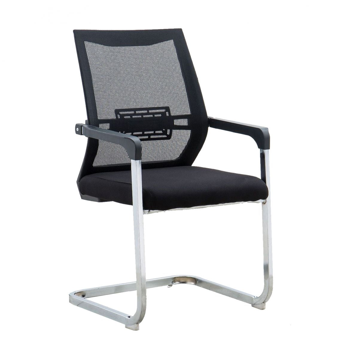 Contemporary Arm Chair Breathable AirGrid Upholstered Black Chair