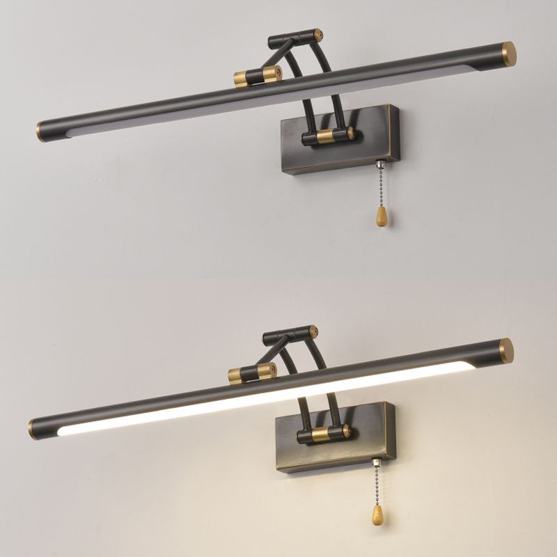 Mid Century Modern Adjustable Bathroom Vanity Light Copper 1 Light Wall Mounted Vanity Lights