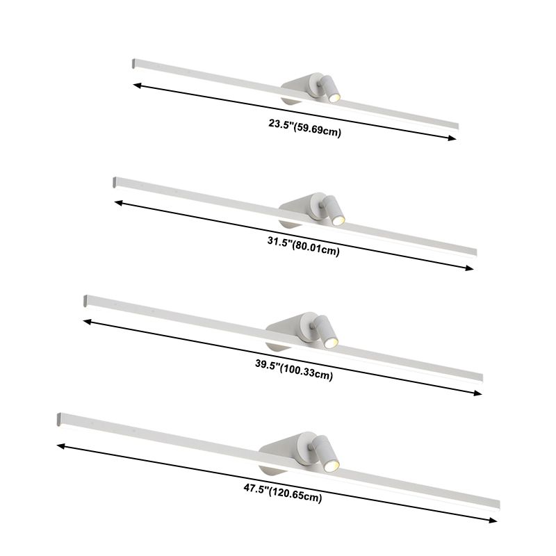 Linear Wall Sconce Lights Modern Metal 2 Light Sconce Light Fixture for Bathroom