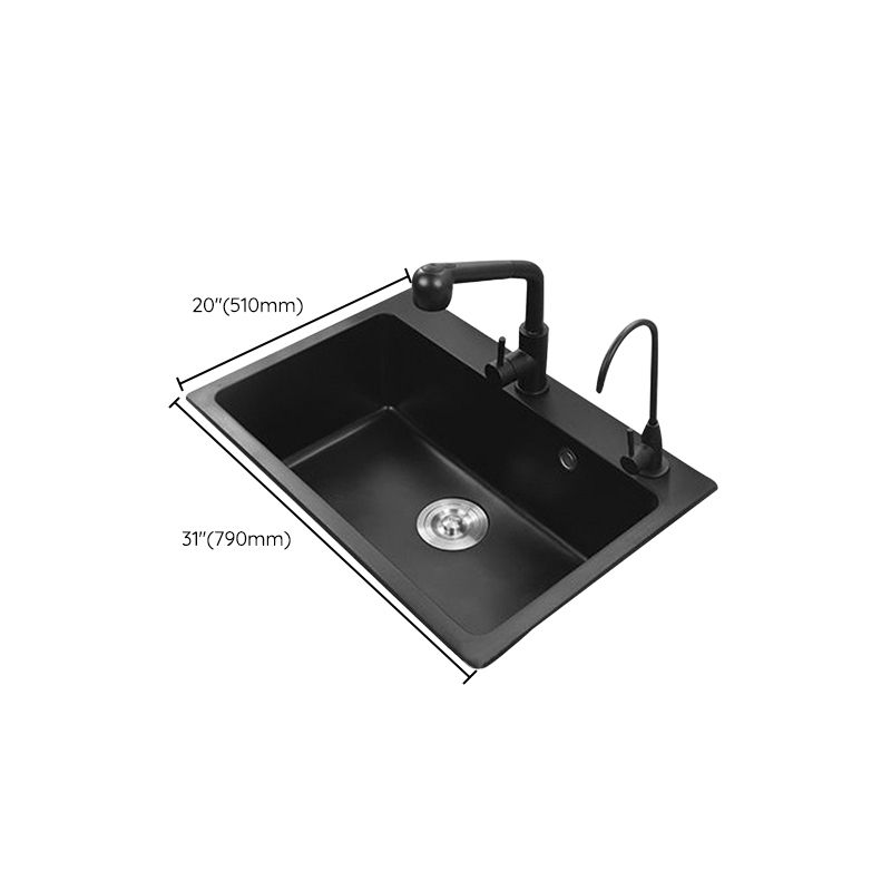 Modern Kitchen Sink Stainless Steel with Accessories and Faucet Undermount Workstation